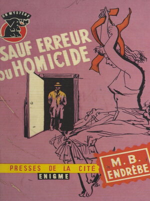 cover image of Sauf erreur ou homicide